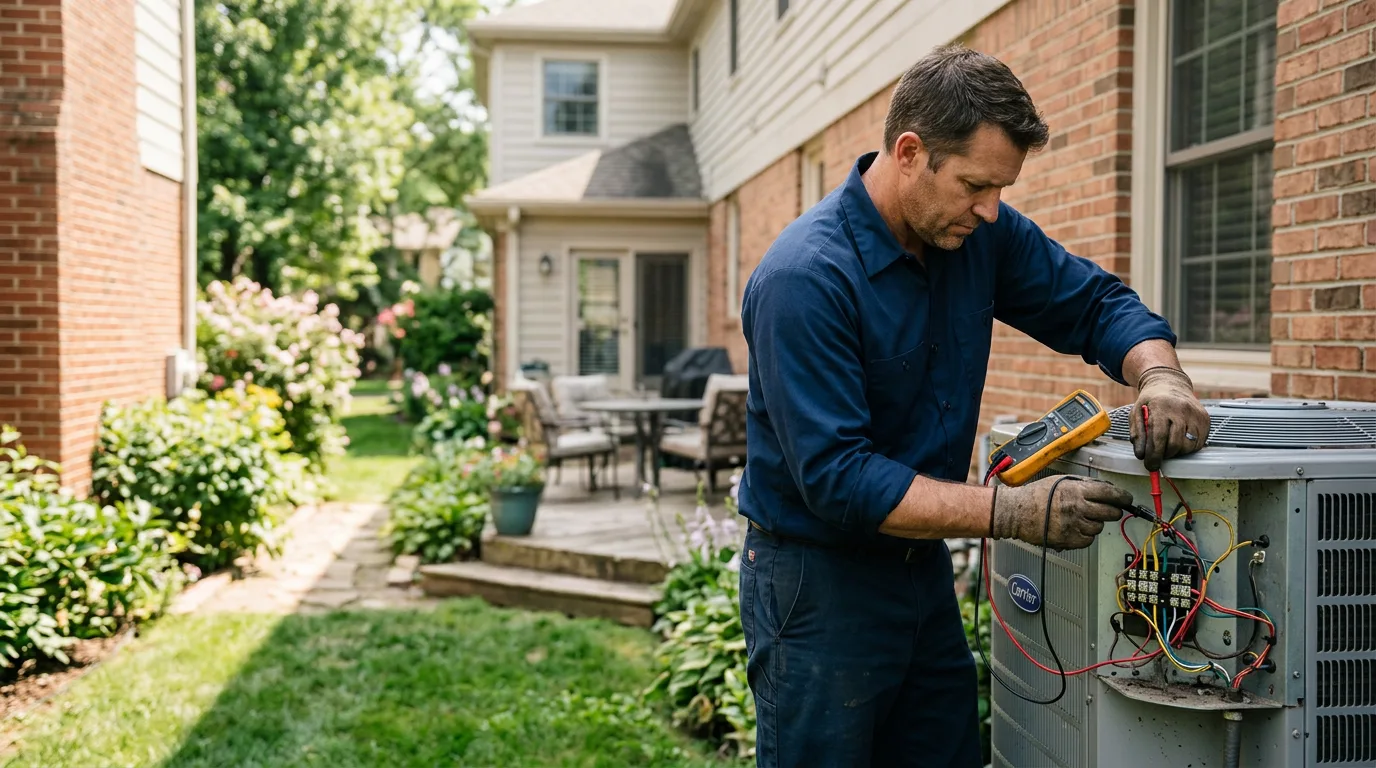 HVAC technician working near Galesburg, MI